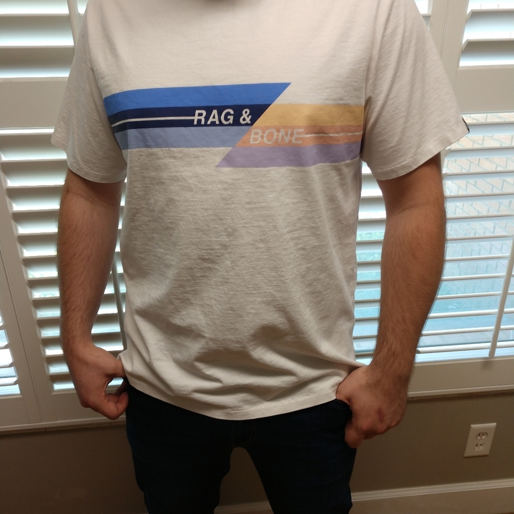 rag & bone Men's T-Shirt with Logo